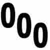 02-4470 Factory Effex Fx Black Number 0 Graphics For Yamaha Dirt Bikes Motorcycles 665760803751