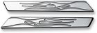 04-502-3 Joker Machine Saddlebag Hinge Inserts Chrome Flame