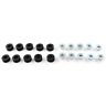 Hukyu-182yf029 10 Pcs Motorcycle New Rubber Fairing Cowling Grommet Bushing Bolts Gasket Black