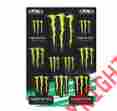 12-68020 Factory Effex Monster Energy Graphics Sticker Kit Fits Honda Dirt Bikes