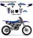 20-50-255 D Cor Visuals 2015 Dcor Star Yamaha Graphics Kit Black Yz250f 2014-2016 744430318419