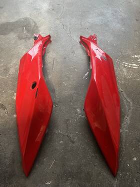 2021myclubusa 722564806583 Rear Seat Side Fairing Cowl Panel For Kawasaki Ninja 400 2018-2023 Red