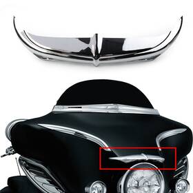 22shopde 550734785457 Chrome Batwing Fairing Brow Accent For Harley Touring Flhx 1996-2013