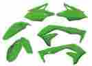 2386410235 Acerbis Plastic Kit Green Fender Plate Shrouds