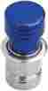601037b Apc Flh Flt Harley Davidson Touring Billet Cigarette Lighter Lg Diameter Blue