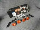 69845-08 New Harley Flamed Turn Signals Sportster Dyna Softail Vrod
