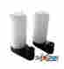 750-3810 Shogun Motorsports Honda White No Cut Frame Sliders For 2006-07 Cbr 1000rr