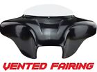 4spkr 754592447773 Stealth Road King Motorcycle Vented Fairing Batwing Fiberglass