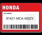 81421-mca-000zy Honda Lid Saddlebag Nebulous Black Metallic