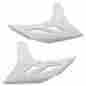 8413700010 Polisport Radiator Scoops White Yamaha Yz250f Wr450f 2010 To 2013