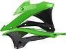 8417300001 Polisport Radiator Shroud Plastics Black Green Kawasaki