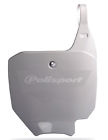 8663200001 Polisport Number Plate Hon Wht