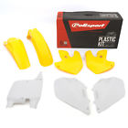 Rm125-250 90094 Polisport Mx Plastic Kit Fender Scoops Yellow White Suzuki