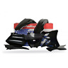 90393 Polisport Complete Plastic Kit Set Black Yamaha