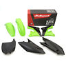90463 Polisport Mx Plastic Kit Fender Scoops Green Black Kawasaki