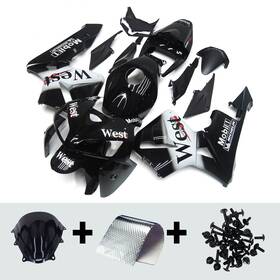 F5-05-b75 9sparts Black White Abs Fairing For Honda Cbr600rr 2005 2006 F5 05 Motorbike Bodywork