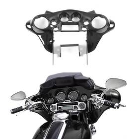 Sj-hl1584-169 9sparts Vivid Black Double Din Inner Batwing Fairing For Harley Touring 1998 -2012 2013