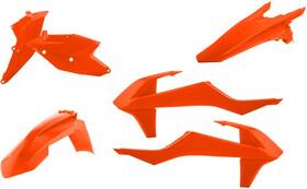 2634065226 Acerbis Standard Plastic Kits Orange Front Rear Side 1403-2073