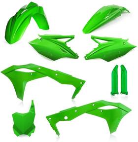 2685820006 Acerbis Full Body Plastics Kit Green Fits 18-19 Kawasaki Kx 250 F