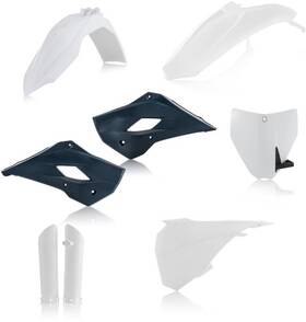 2685935135 Acerbis Black/white Plastic Kit Husqvarna Tc85 No Side Panels