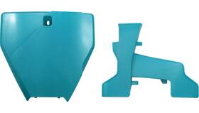 2726577441 Acerbis Front Number Plate - Teal Metallic