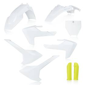 2731986345 Acerbis Full Plastic Kit - White/yellow Original 2019