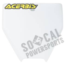 2732016811 Acerbis Front Number Plate - White 20