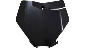 2736277440 Acerbis Front Number Plate - Black Metallic