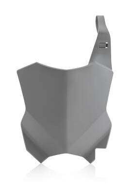 2780400011 Acerbis Front Number Plate - Grey Hawk Gray