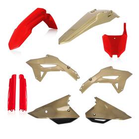 2858927839 Acerbis Full Plastic Kit - Red/gold For Honda Crf250r/450r