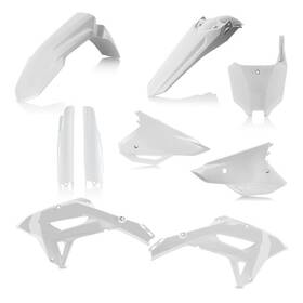 2861800002 Acerbis Plastic Kit- Full White Honda Crf450rx Crf250rx 2021-2024