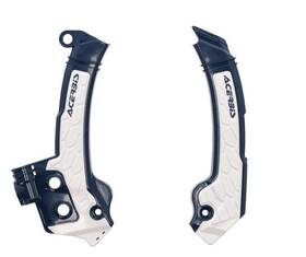 2979601006 Acerbis X-grip Frame Guards Blue/white #2979601006 Husqvarna