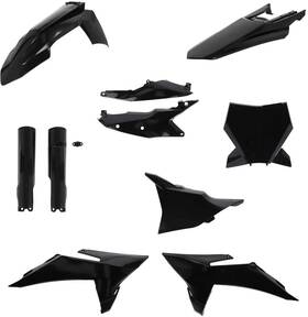 2986810001-1 Acerbis Ktm Full Plastic Kit-xc-f 250/350/450-2025-black - Motocross Dirt Bike O
