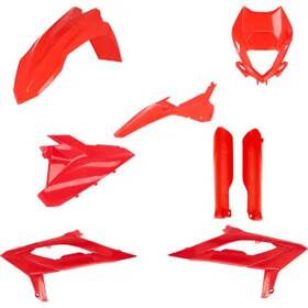Lj2pz104bs Acerbis Complete Plastic Fender Body Kit Red For Beta Rx 300 23-24