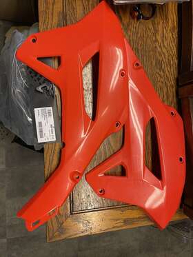 Y5gtn2myyo Acerbis Left Right Radiator Shrouds Red Honda Crf450x 19-23 2019 20 21 22 23