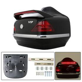 Ta0258 Aftermarket Vip Style Universal Motorcycle Trunk Tail Box Luggage With Light For Honda