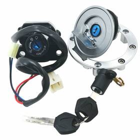 Ahl 756557480221 Fuel Gas Cap Ignition Switch Seat Lock Key Set For Yamaha Yzf R1 R6 Fz6 Fz6r/fz1