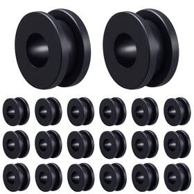 Amavoler 700433713262 Motorcycle M6 Rubber Grommets 20 Pcs Replacement