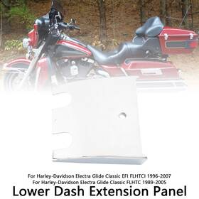 M549-a473-sil Areyourshop Lower Dash Extension Panel For Electra Glide Road Flht Fltc 89-07 Silver
