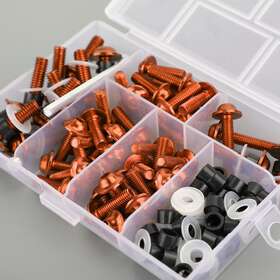 M525-a041-org Artudatech 158x Motorcycle Sportbike Windscreen Fairing Bolt Kit Fastener Clip Screw Ora Sg