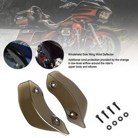 M549-a206-smoke Artudatech Fairing Windshield Side Wing Wind Deflector For Touring Road Glide 15-21 Smoke