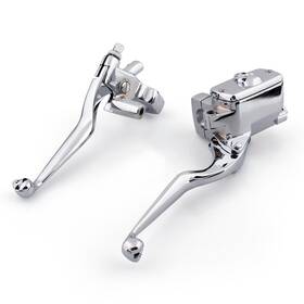 M542-a022-chrome Automoto8 1 Inch Skull Reservoir Brake Clutch Levers For Kawasaki Vulcan 800 1500 1600 2000 C