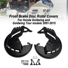 M549-a652-mblk Automoto8 Front Brake Disc Rotor Covers For Honda Goldwing Gl1800 F6b 01-15 Matte Black