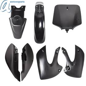 Apo154968 Autoooparts Plastic Fender Fairing For Kawasaki Klx 110 Drz110 Suzuki Rm65 Black