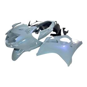 Fwcbr1100xx96-24 Autopartsbay #bay Plastics Fairings For Cbr1100xx 1997 - 2007 Honda Chameleon Grey Blue Bodywork