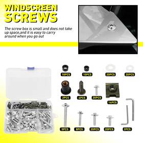 Mtc-gzls-155s Auxito For Honda/suzuki Universal Silver Body Fairing Bolt Fastener Clips Screws 155pcs Mtc-gzls-155s Auxito For Honda/suzuki Universal Silver Body Fairing Bolt Fastener Clips Screws 155pcs