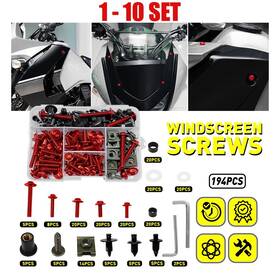 Mtc-gzls-194r Auxito For Honda/suzuki Universal Red Body Fairing Bolts Fastener Clips Screw 194-1940x Mtc-gzls-194r Auxito For Honda/suzuki Universal Red Body Fairing Bolts Fastener Clips Screw 194-1940x