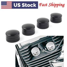 B-shiparts 550730272722 4 Pcs Black Head Bolt Spark Plug Cover For Harley Sportster Xl Twin Cam Touring