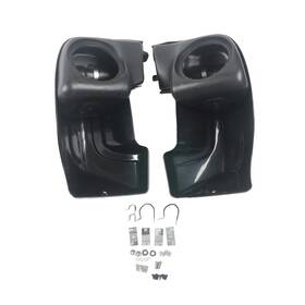 Fd-032 Banana #fdban Black Lower Vented Leg Fairing Glove Box For Harley Touring 2014 - 2023 16 18 20