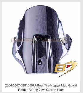 Cbho-1k06-hgr Bestem 2004-2007 Cbr1000rr Rear Tire Hugger Mud Guard Fender Fairing Cowl Carbon Fiber